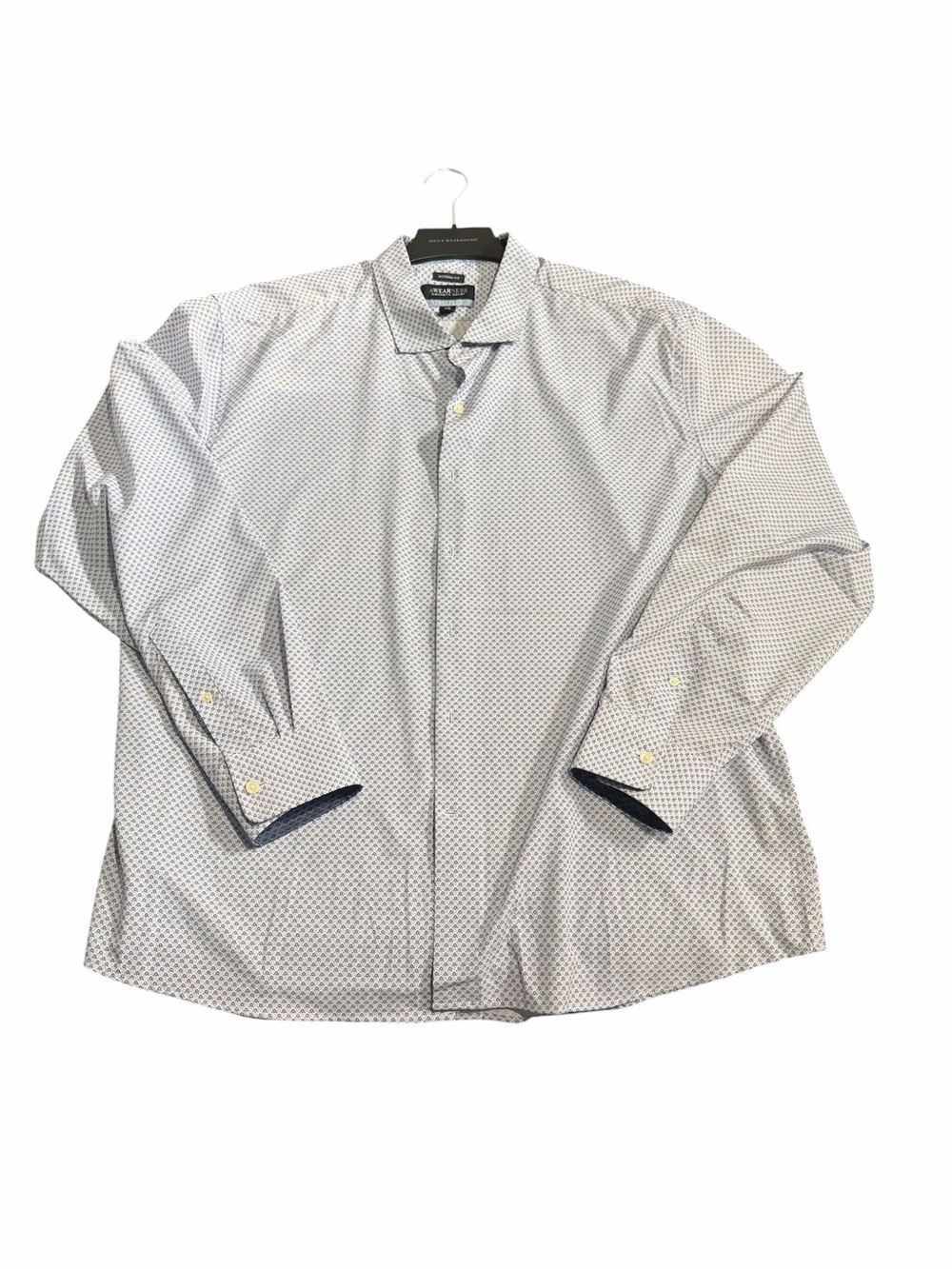 Awearness Kenneth Cole Men's XXL Modern Fit Geometric Button Down Shirt